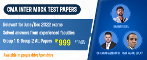 cma inter mock test papers